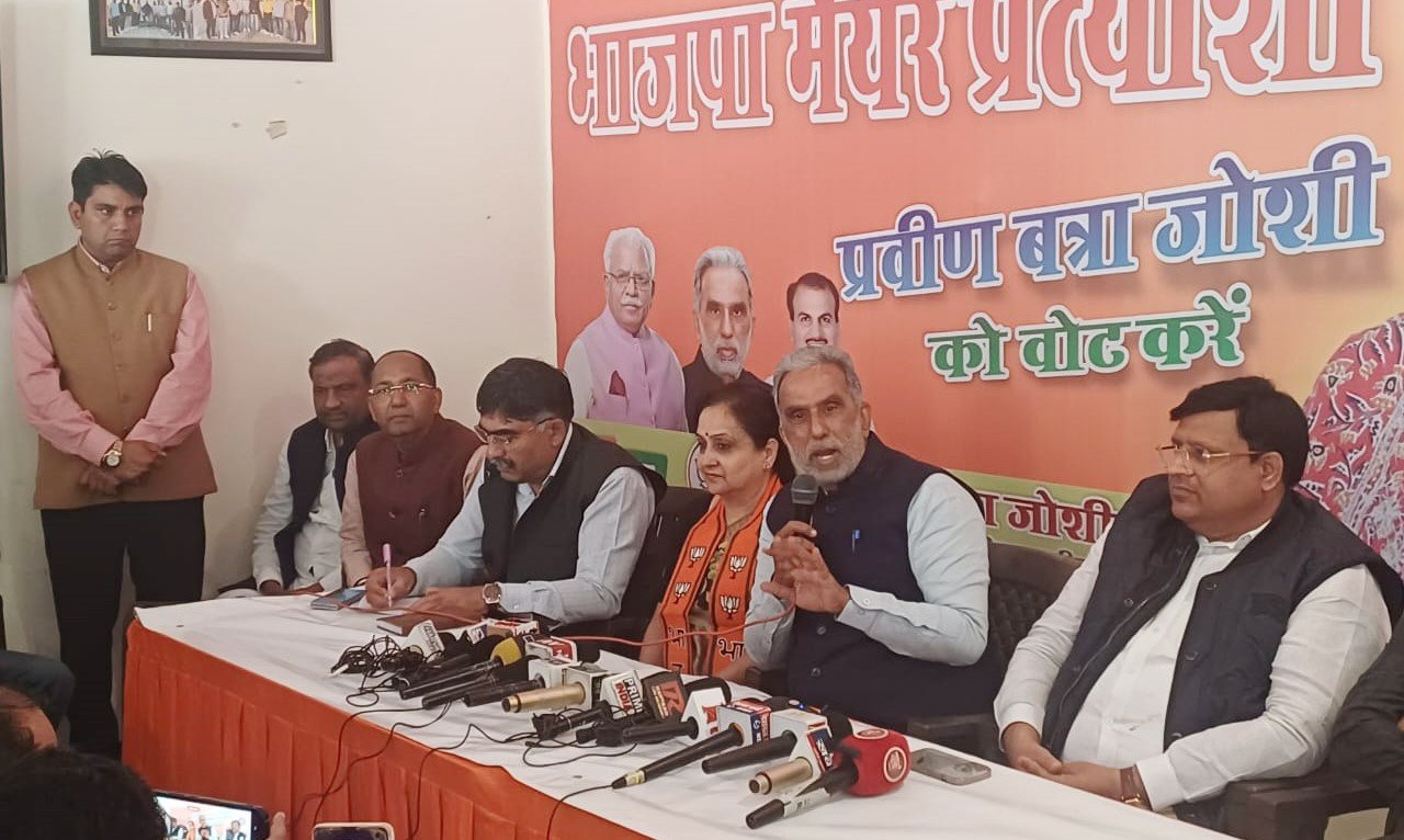 नगर निगम चुनाव में अपनी हार स्वीकार कर चुकी है कांग्रेस : कृष्णपाल गुर्जर 