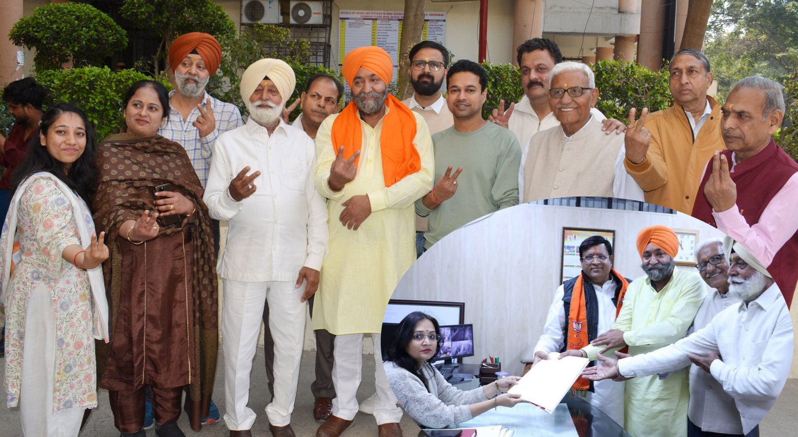 विपुल गोयल ने वार्ड -36 से कुलदीप साहनी का भरवाया नामांकन