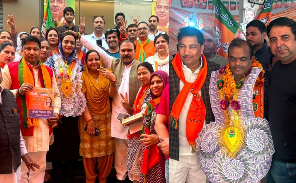 भाजपा मेयर सहित पार्षद पद के उम्मीदवारों का किया स्वागत, निगम चुनावों में खिलेंगे 47 कमल : जैजू ठाकुर