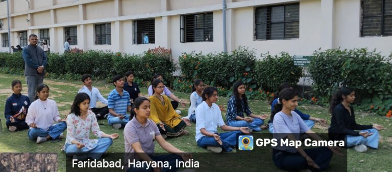 अग्रवाल महाविद्यालय बल्लभगढ़ द्वारा आंतरिक शांति पर ध्यान सत्र का आयोजन किया गया