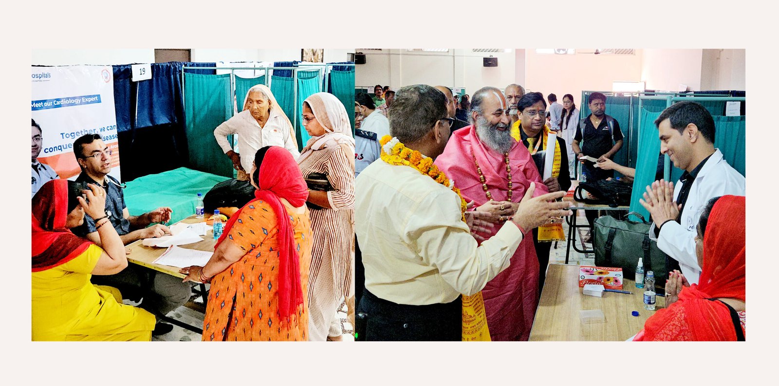 श्री सिद्धदाता आश्रम में सैकड़ों ने करवाई स्वास्थ्य की निशुल्क जांच, पार्क हॉस्पिटल के चिकित्सकों ने आश्रम सेवादारों के सहयोग से लगाया शिविर