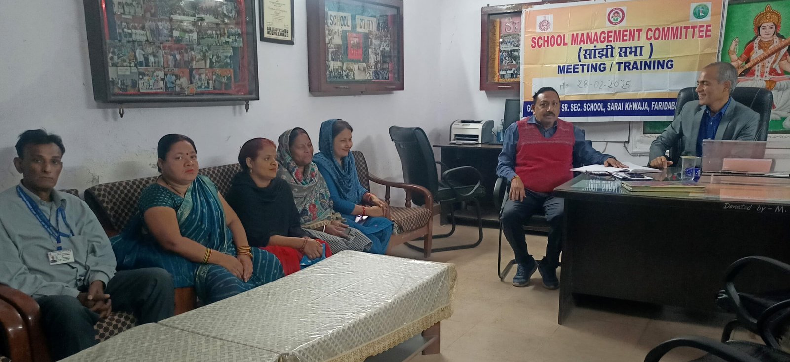 राजकीय विद्यालय सराय ख्वाजा में विद्यालय प्रबंधन समिति की बैठक में विभिन्न विषयों पर की गई चर्चा