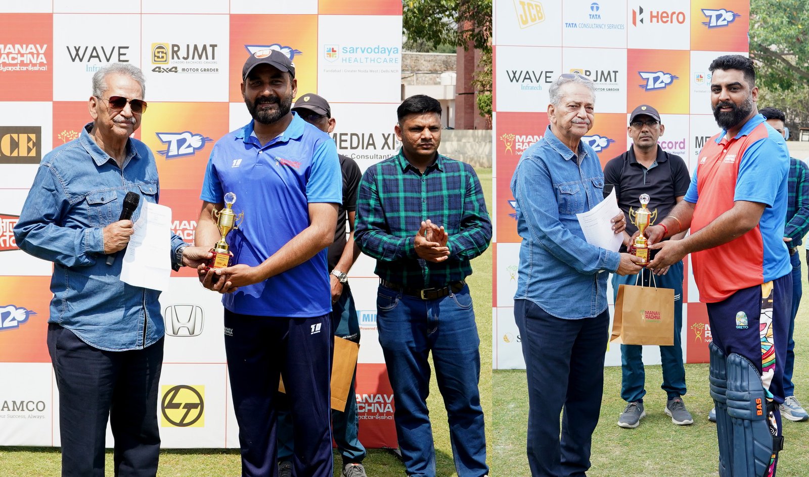 मानव रचना कारपोरेट क्रिकेट टूर्नामेंट में होंडा कार और टीसीएस ने अपने सेमीफाइनल मुकाबले जीते