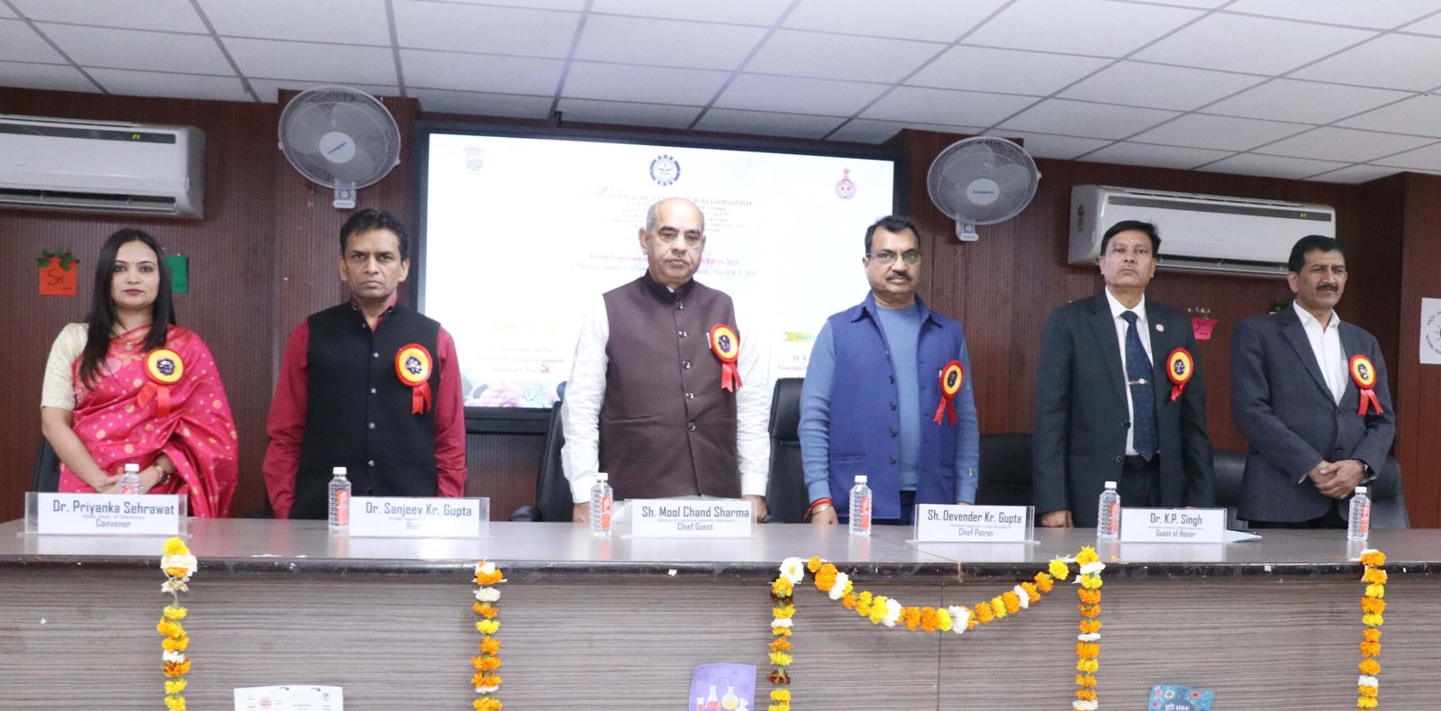 अग्रवाल कॉलेज बल्लभगढ़ के रसायन विज्ञान विभाग द्वारा अनुप्रयुक्त विज्ञान पर एक बहु विषयक दो दिवसीय राष्ट्रीय सम्मेलन का आयोजन