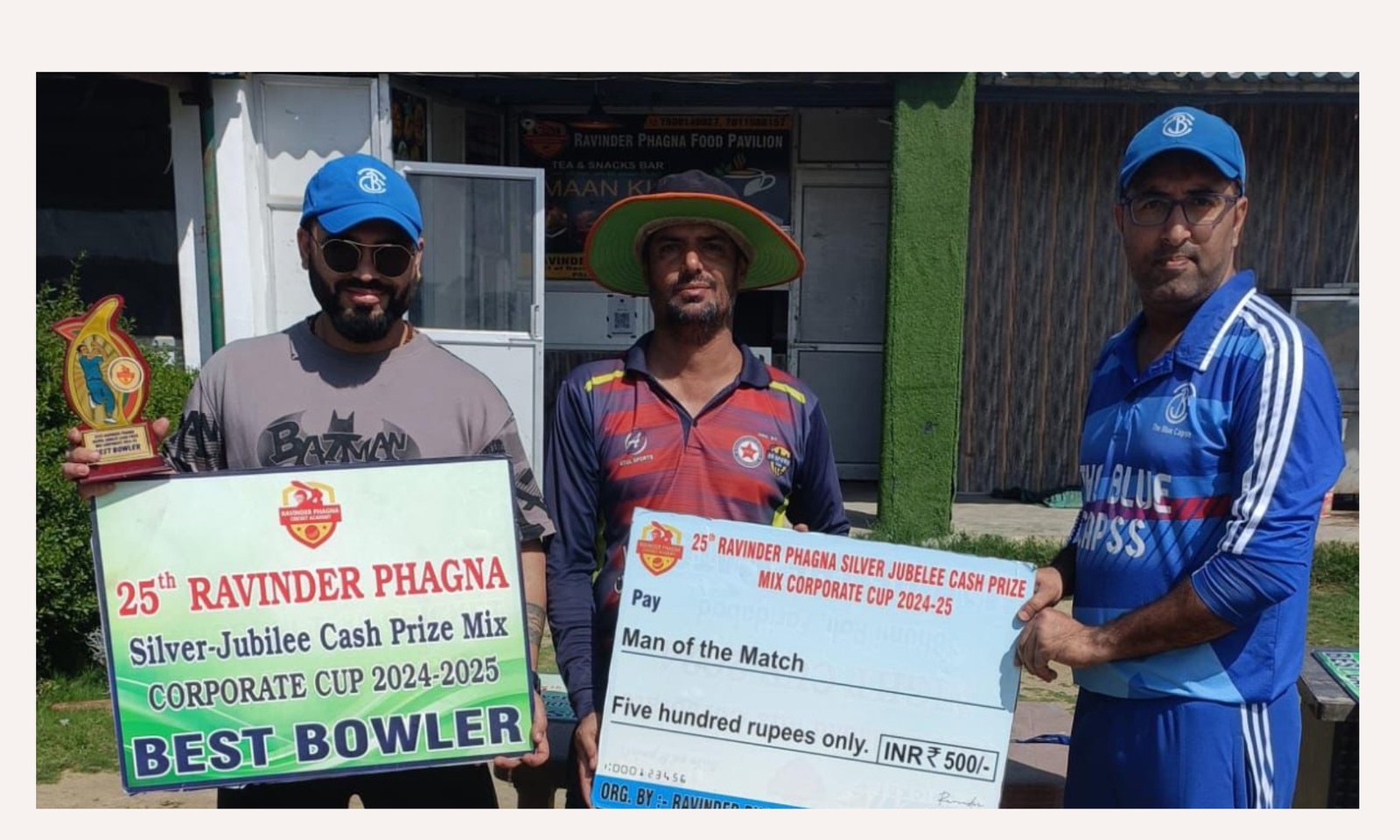 द ब्ल्यू कैप्स ने दयानंद लीजेंड को 5 विकेट से हराया