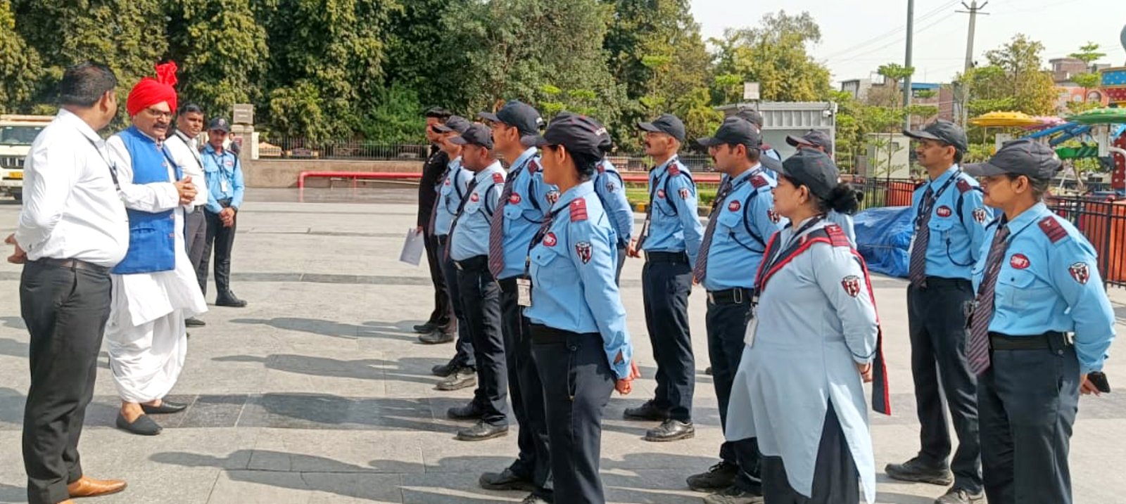 एनआईटी बस स्टैंड पर कार्यरत सुरक्षा कर्मियों के लिए ‘पुलिस की पाठशाला’ आयोजित