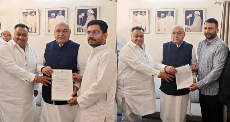 भरत मदान बने कांग्रेस व्यापार मंडल के वाइस चेयरमैन व सौरभ अग्रवाल बने गुडग़ांव के जिलाध्यक्ष