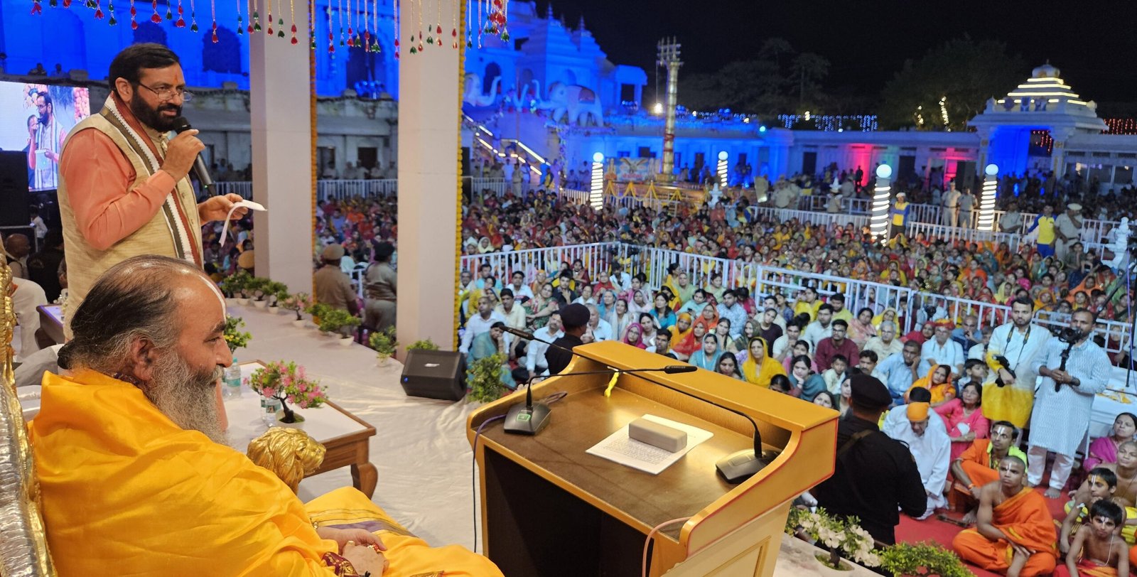 श्री लक्ष्मी नारायण दिव्यधाम से मिला सेवा का आशीर्वाद – नायब सैनी मुख्यमंत्री 