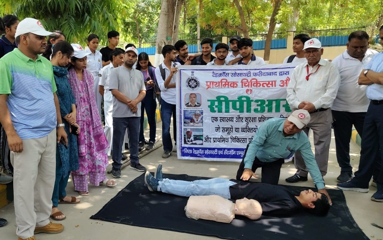 अग्रवाल कॉलेज, बल्लभगढ़ में मॉक ड्रिल का आयोजन