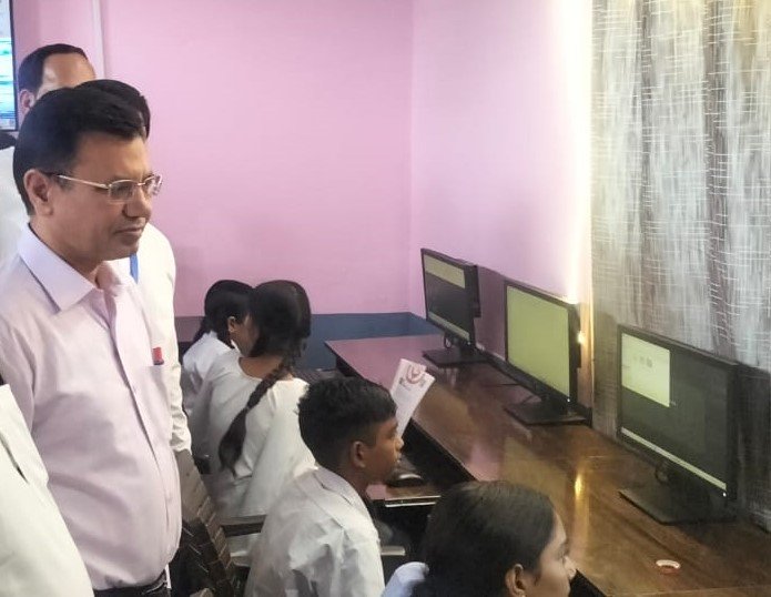 राजकीय विद्यालय डीग में कम्प्यूटर लैब का शुभारंभ