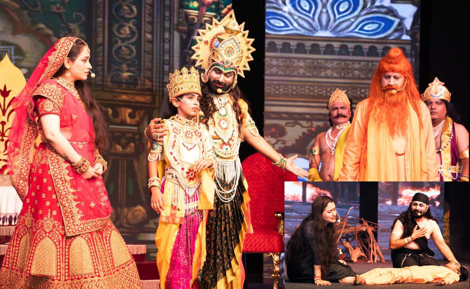 श्री श्रद्धा रामलीला कमेटी की रामलीला में चौथे दिन सत्यवादी राजा हरिश्चन्द्र की गाथा का अद्भुत मंचन किया