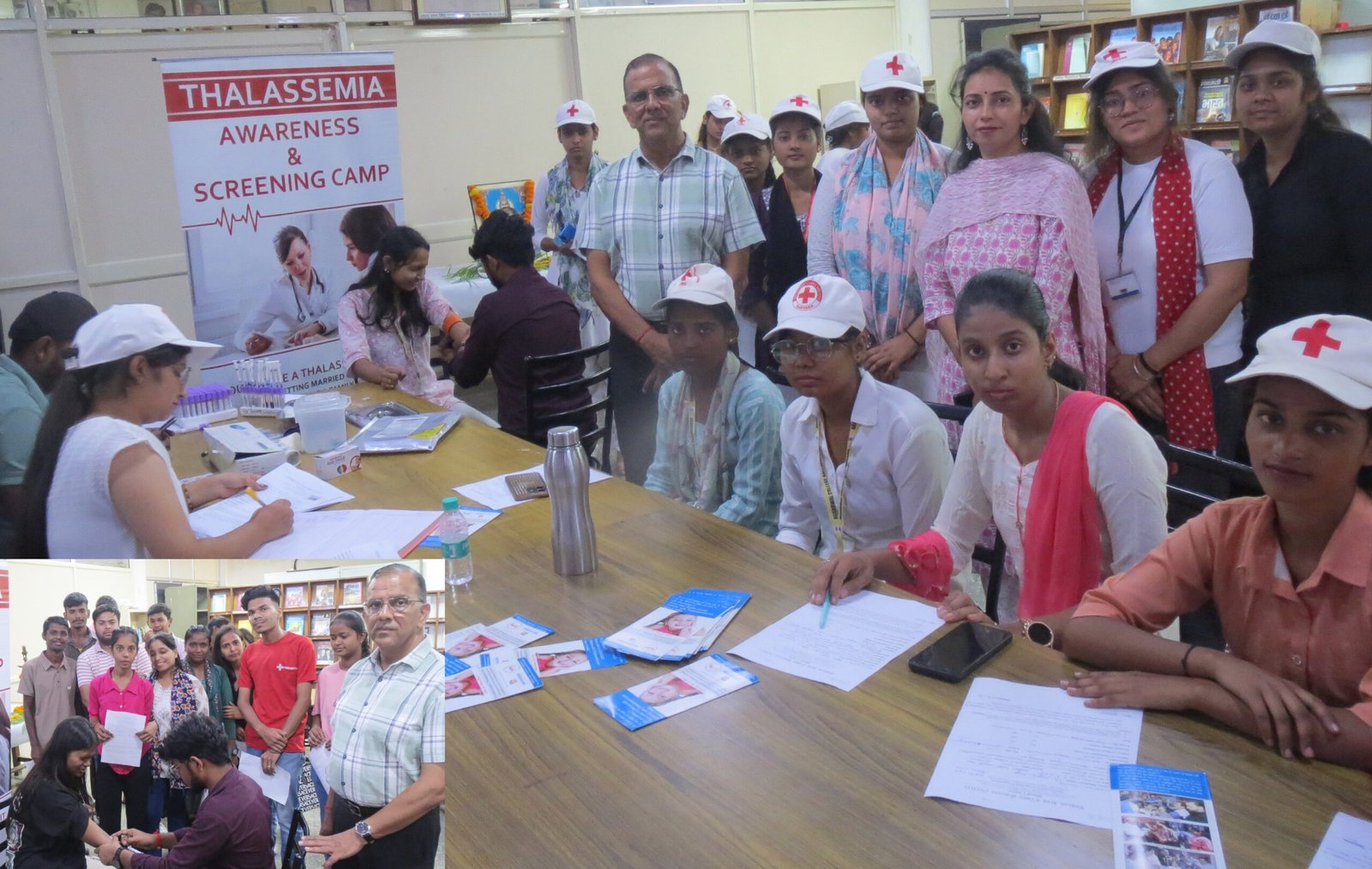 अग्रवाल कॉलेज बल्लबगढ़ में थैलासीमिया स्क्रीनिंग कैंप का आयोजन  किया गया