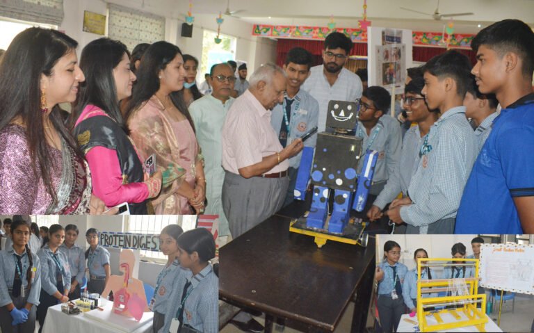 वीएमसीसी स्कूल के विद्यार्थियों ने प्रेक्षागृह मे आयोजित विज्ञान प्रदर्शनी में किया अपनी योग्यता का प्रदर्शन किया, बनाये आकर्षक मॉडल