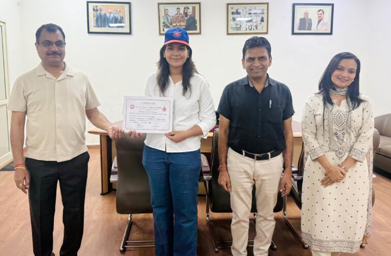 अग्रवाल कॉलेज बल्लभगढ़ की छात्रा दिशा शर्मा ने प्रतियोगिता में तीसरा स्थान प्राप्त किया