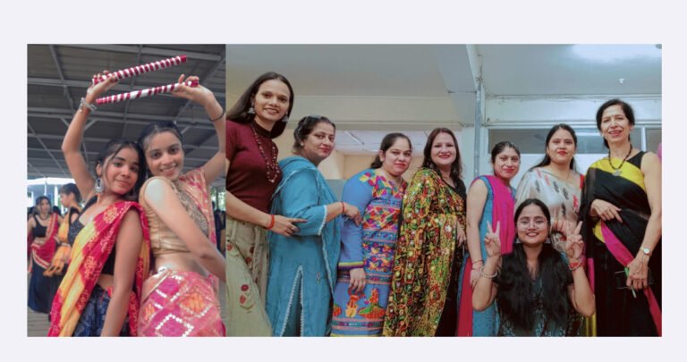 केएल मेहता दयानंद महिला महाविद्यालय, परिसर में बड़े उत्साह और उमंग के साथ मनाया गया डांडिया उत्सव