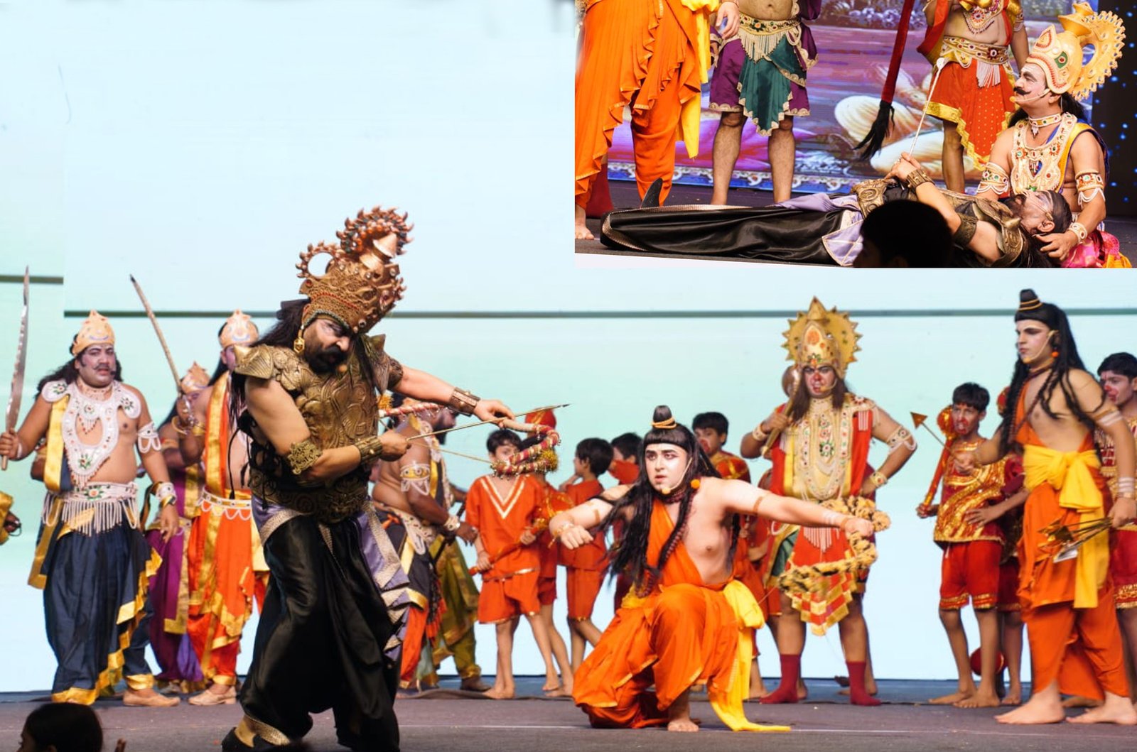 श्रद्धा रामलीला के मंच पर हुआ रावण वध, गूंजे जय श्रीराम के जयघोष