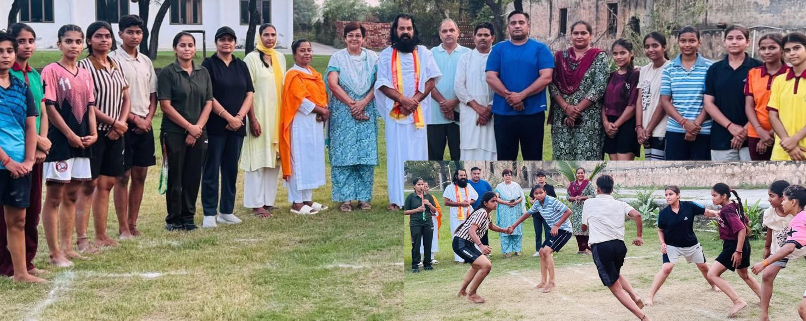 फरीदाबाद शिक्षा विभाग की ओर से अण्डर -19 कबड्डी छात्राओ का प्रशिक्षण शिविर ओ३म शिक्षा संस्कार सीनियर सैकेण्डरी स्कूल पाली में