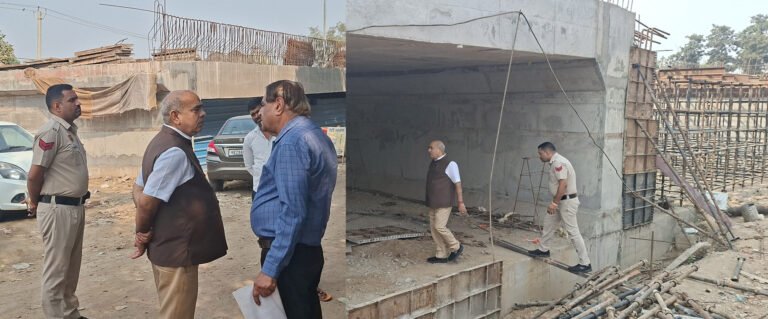 विधायक पं.मूलचंद शर्मा ने मोहना रोड का दौरा किया, निर्माणाधीन पुल और बल्लभगढ़ क्षेत्र में चल रहे विकास कार्यों का निरीक्षण किया