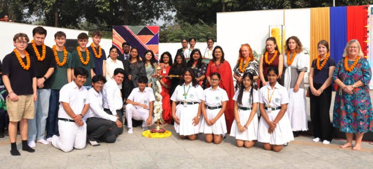 डीपीएस ग्रेटर फरीदाबाद में जर्मन एक्सचेंज प्रोग्राम 2025-26 के तहत आए प्रतिनिधिमंडल का जोरदार स्वागत किया