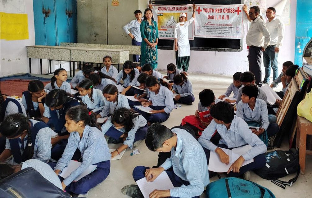 नशा मुक्ति जागरूकता गतिविधि (शराब को ना कहें) का आयोजन राजकीय उच्च विद्यालय, गाँव सोतई में किया गया