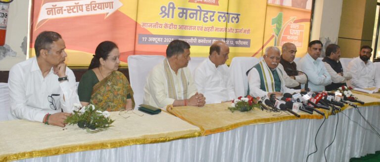 31,अक्टूबर से 25 नवंबर तक देशभर में आयोजित होंगी ‘विकसित भारत पदयात्राएं’ : केंद्रीय मंत्री मनोहर लाल