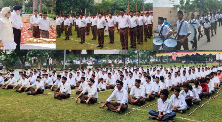 राष्ट्रीय स्वयंसेवक संघ का शताब्दी वर्ष –ओद्योगिक नगरी में विजयदशमी उत्सव गरिमामय वातावरण में संपन्न