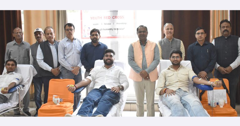 जेसी बोस विश्वविद्यालय में राष्ट्रीय कैंसर जागरूकता दिवस पर रक्तदान शिविर का आयोजन