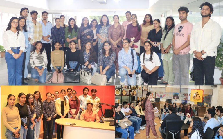 जेसी बोस विश्वविद्यालय के मीडिया विद्यार्थियों ने रेडियो प्रसारण की बारीकियां सीखी- रेडियो महारानी 90.8 FM का भ्रमण किया