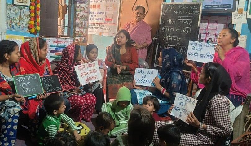 बाल विवाह मुक्त भारत अभियान नेहरू कॉलोनी में सफलतापूर्वक आयोजित