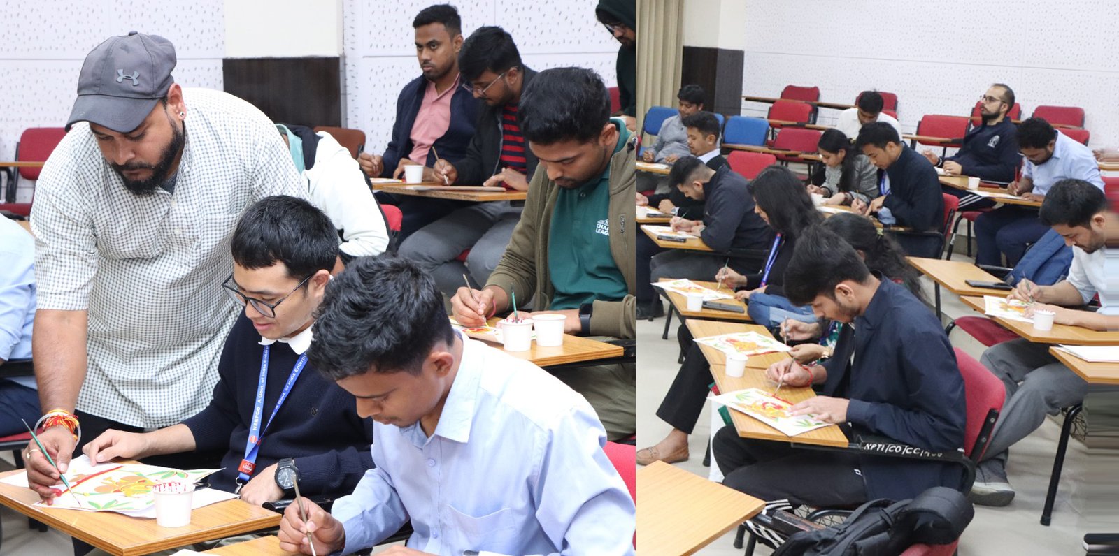  नीपको और एनएचपीसी एक्जिक्यूट ट्रेनी के लिए आयोजित हुई पेंटिंग वर्कशॉप, फड़ पेंटिंग के लिए मशहूर दिलीप कुमार जोशी ने सिखाई पारंपरिक राजस्थानी चित्रकला