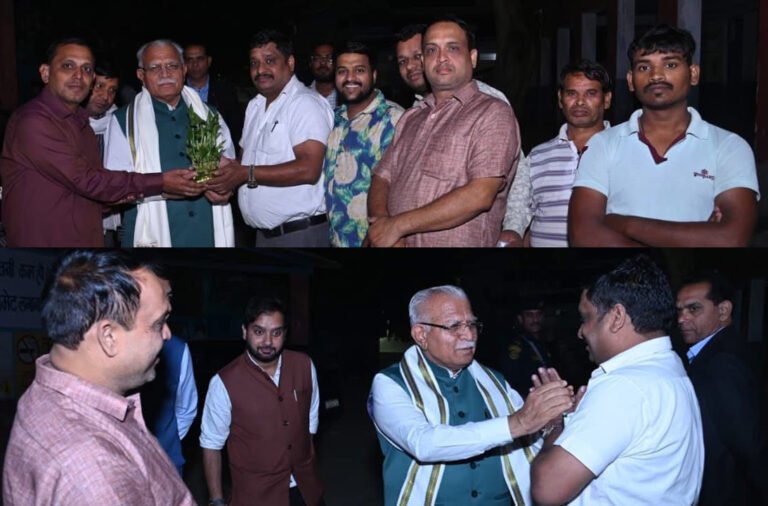 पुरानी यादें ताजा करने अचानक सराय ख्वाजा स्थित  राजकीय विद्यालय पहुंचे केन्द्रीय मंत्री मनोहर लाल, 1978-80 में आरएसएस  की शाखाओं में प्रचार के लिए आते थे