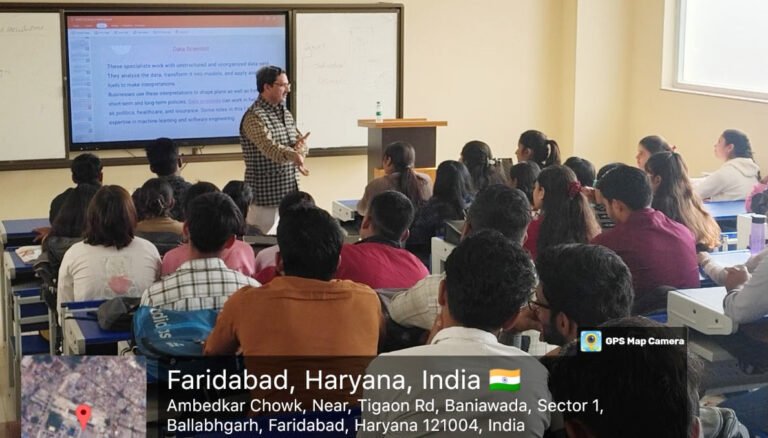 अग्रवाल कॉलेज, बल्लभगढ़ के गणित विभाग द्वारा अतिथि व्याख्यान आयोजित किया गया