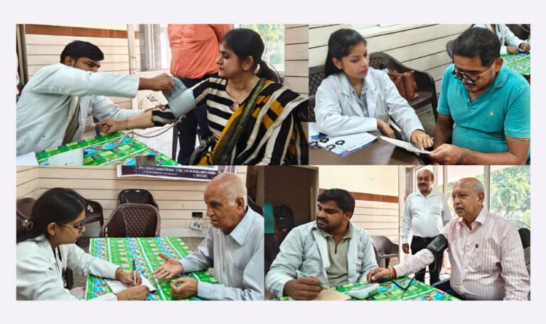 डॉ. सूरज प्रकाश आरोग्य केंद्र ने 3/E Residence और आखिल भारतीय ग्राहक पंचायत फरीदाबाद के साथ मिलकर लगाया शिविर