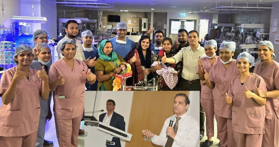 छाती में जिगर और किडनी लेकर जन्मे पाँच नवजातों को अमृता हॉस्पिटल, फरीदाबाद ने दिया नया जीवन