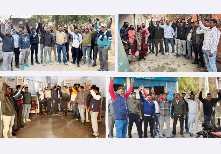 ऑनलाइन पोलिसी के विरोध में बिजली दफ्तरों पर दो घंटे जमकर गरजे कर्मचारी: लेखराज चौधरी