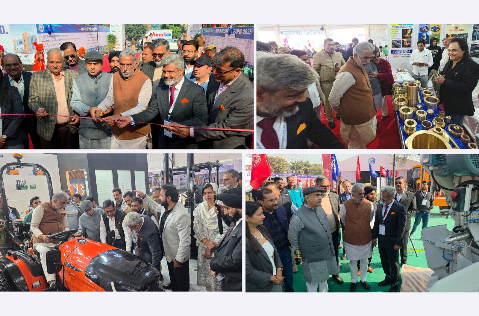 केंद्रीय राज्य मंत्री कृष्ण पाल गुर्जर ने आईएमटी इंडस्ट्री एक्सपो में बतौर मुख्यतिथि शिरकत की, बल्लभगढ़ के विधायक मूलचंद शर्मा भी रहे मौजूद