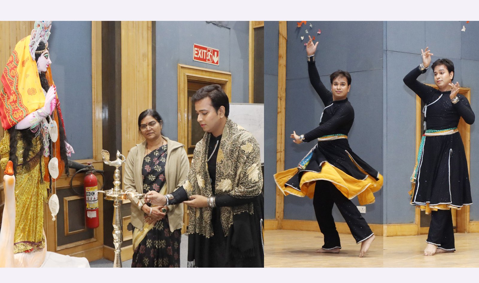 कथक नृत्य प्रस्तुति से मंत्रमुग्ध हुआ एनपीटीआई, विश्वदीप शर्मा ने सांस्कृतिक शाम में बाधा संमा