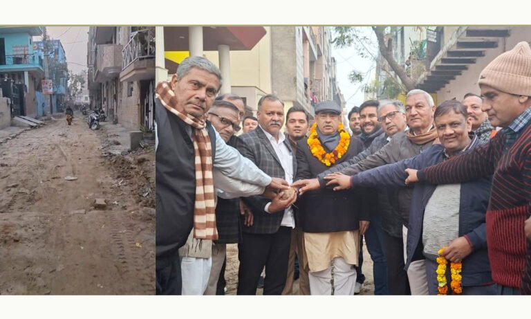 पं. मूलचंद शर्मा ने बल्लभगढ़ की भगत सिंह कॉलोनी में सद्भावना स्कूल के समीप तीन गलियों के निर्माण कार्य का शिलान्यास किया