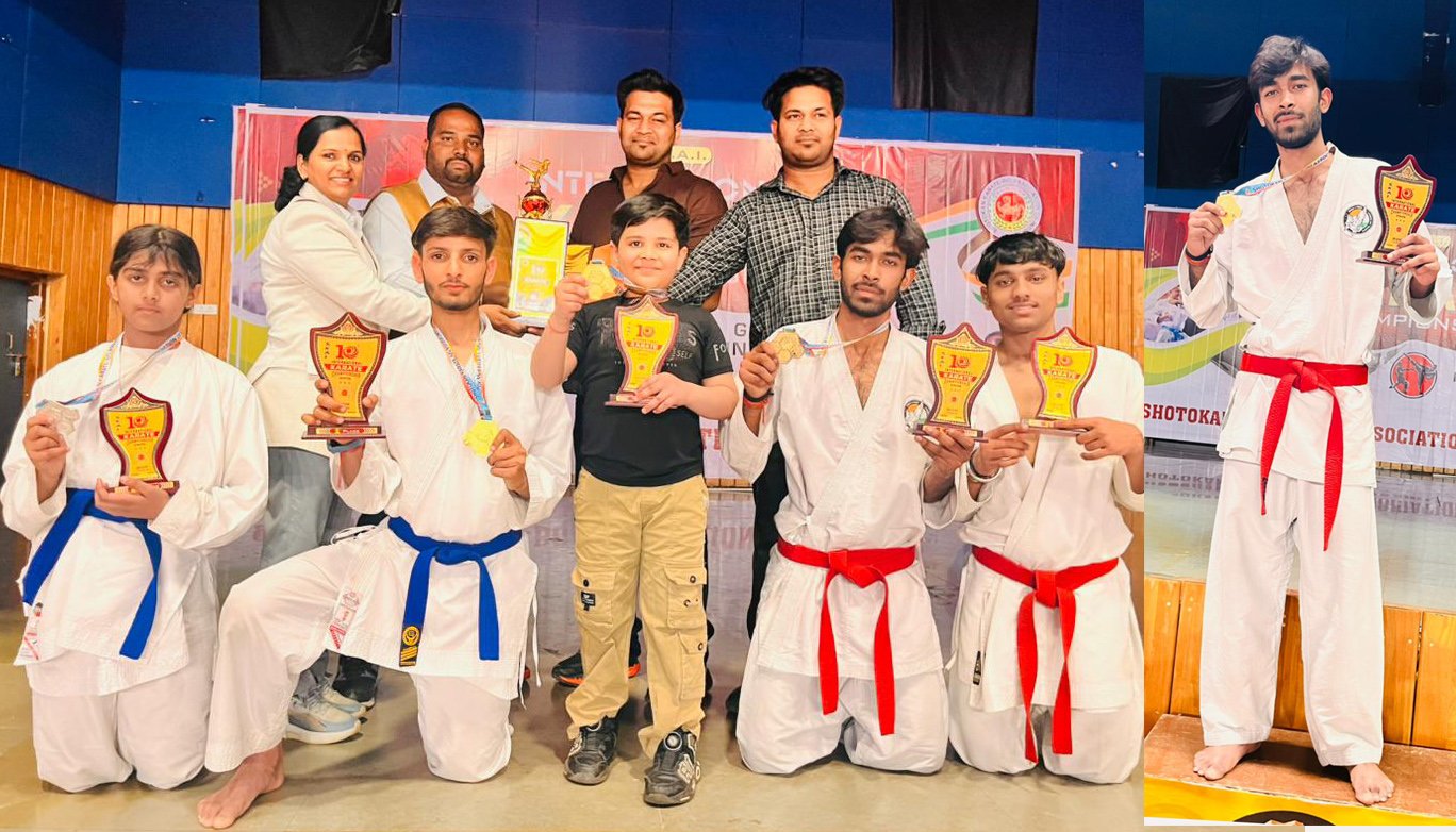 गोवा में आयोजित 10वीं इंटरनेशनल कराटे चैम्पियनशिप -2026 में आरटूएफ मॉर्शल ऑर्ट एकेडमी बल्लभगढ के खिलाडिय़ों ने परचम लहराया