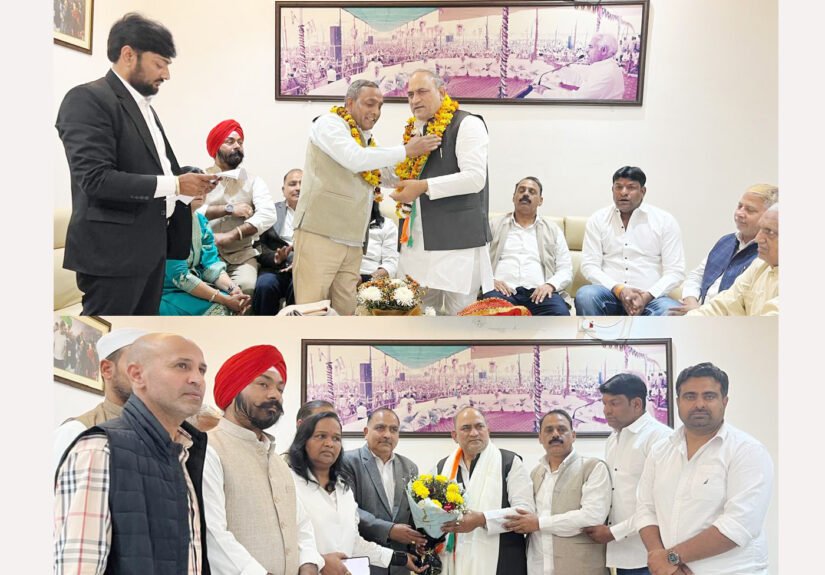 जिला कांग्रेस कमेटी फरीदाबाद के नवनियुक्त पदाधिकारियों की परिचय बैठक एवंसम्मान समारोह का आयोजन जिला कांग्रेस कमेटी के कार्यालय किया गया