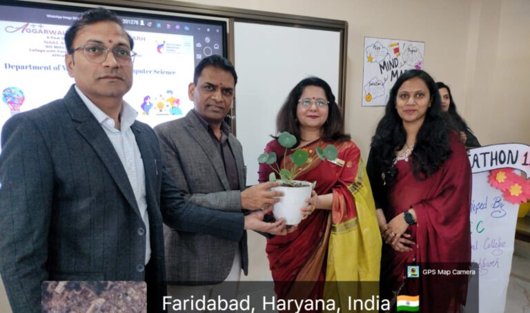 अग्रवाल कॉलेज, बल्लभगढ़ ने संस्थान की नवाचार परिषद (IIC) के अंतर्गत गतिशील और प्रतिस्पर्धी IDEATHON 1.0 का सफलता पूर्वक आयोजन किया