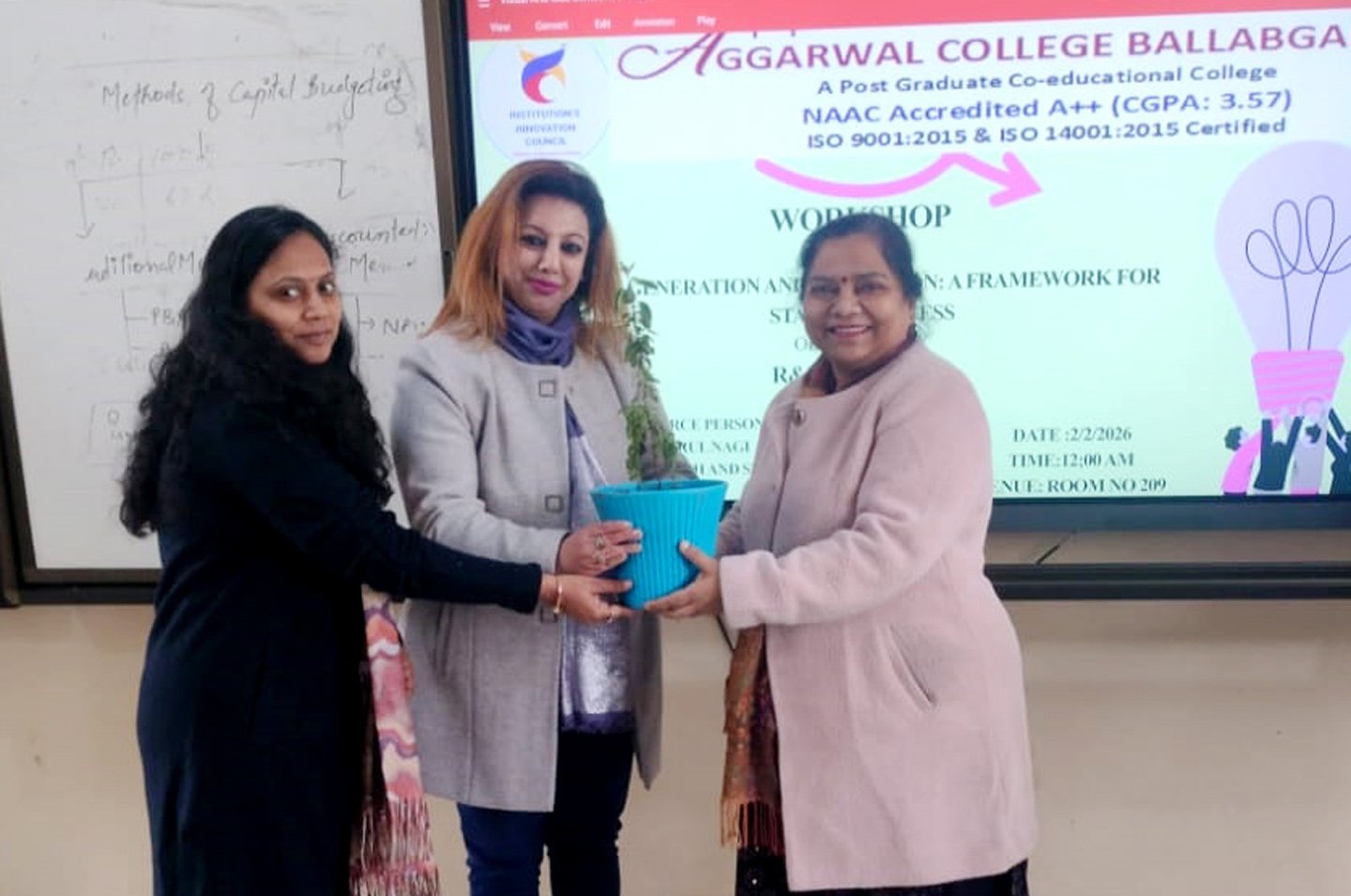 आइडिया जेनरेशन एंड वैलिडेशन: स्टार्टअप सफलता के लिए एक रूपरेखा” पर कार्यशाला