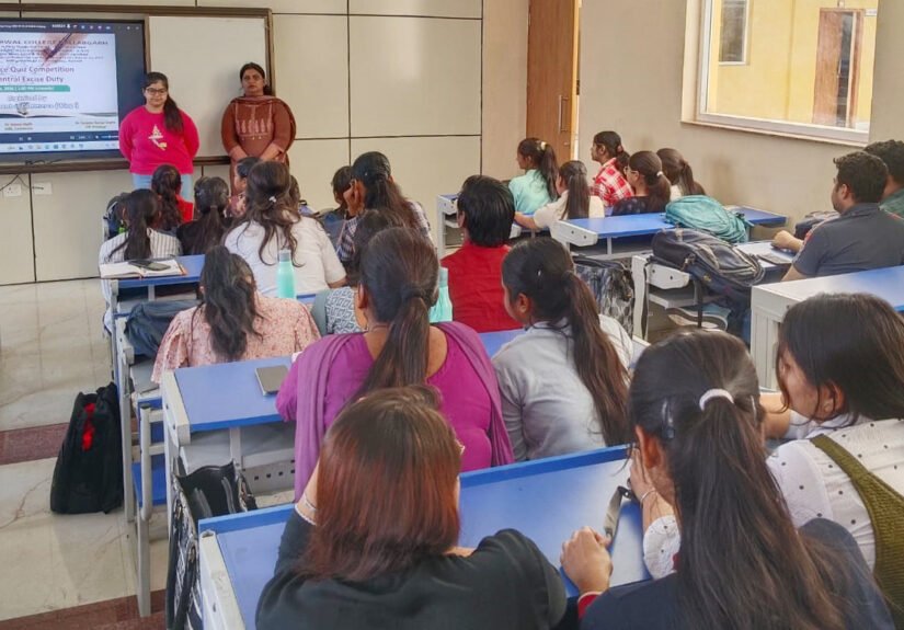 अग्रवाल कॉलेज, बल्लभगढ़ द्वारा ‘केंद्रीय उत्पाद शुल्क’ विषय पर एक क्विज प्रतियोगिता का आयोजन किया गया
