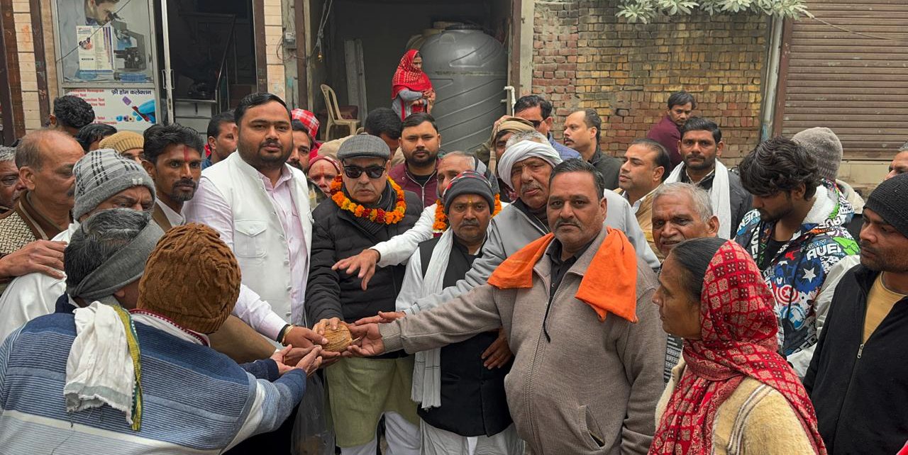 बल्लभगढ़ की विष्णु कॉलोनी में तीन गलियों के निर्माण कार्य की आधारशिला रखी