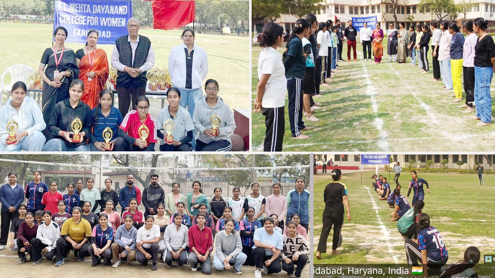 केएल मेहता दयानंद महिला महाविद्यालय, में तीन दिवसीय इंट्रा-क्लास खेल प्रतियोगिता का आयोजन किया गया