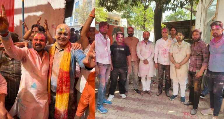 वार्ड-22 के पार्षद हरेन्द्र भड़ाना ने दी विधायक धनेश अदलखा व पूर्व वरिष्ठ उपमहापौर देवेन्द्र चौधरी को होली की बधाई