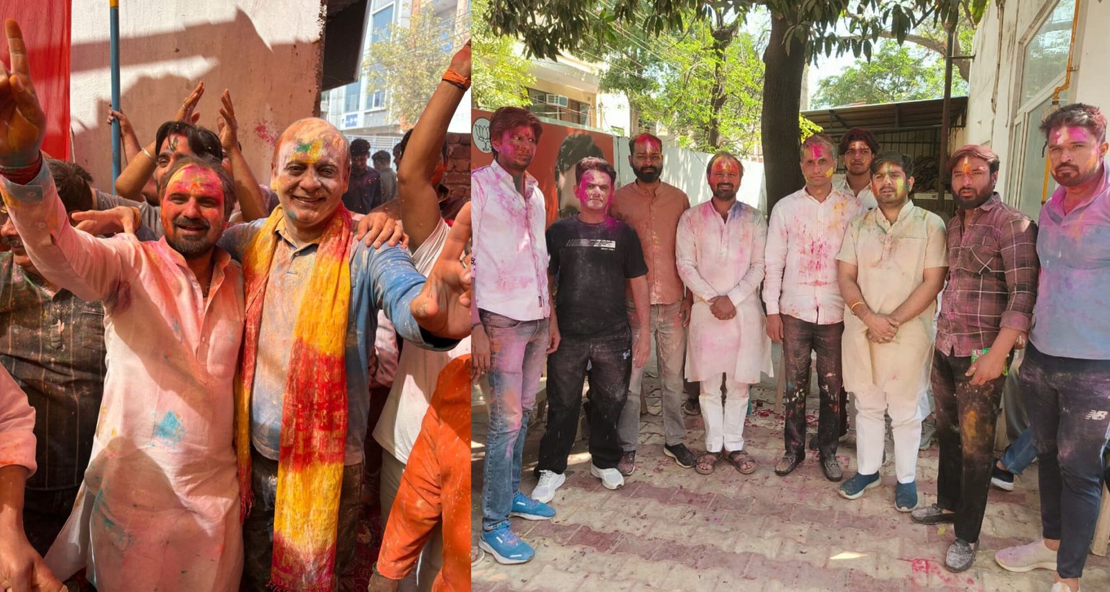 वार्ड-22 के पार्षद हरेन्द्र भड़ाना ने दी विधायक धनेश अदलखा व पूर्व वरिष्ठ उपमहापौर देवेन्द्र चौधरी को होली की बधाई