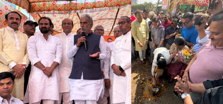सवा छह करोड़ की राशि के विकास कार्यों की शुरुआत, विधायक धनेश अदलखा रहे मौजूद, सबका साथ–सबका विकास के मंत्र के साथ आगे बढ़ रहा फरीदाबाद : कृष्ण पाल गुर्जर
