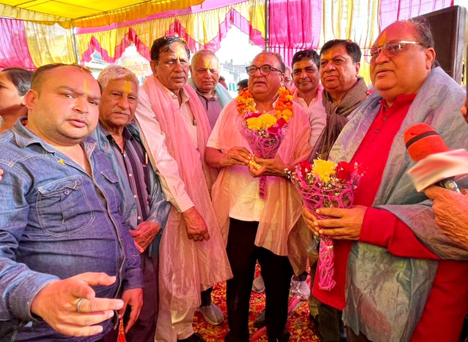 ब्यापार मंडल फरीदाबाद, द्वारा तिकोना पार्क में धूमधाम से मनाया गया होली मिलन समारोह,भाईचारे व एकता का प्रतीक होता है होली का पर्व : डॉ. राजेश भाटिया