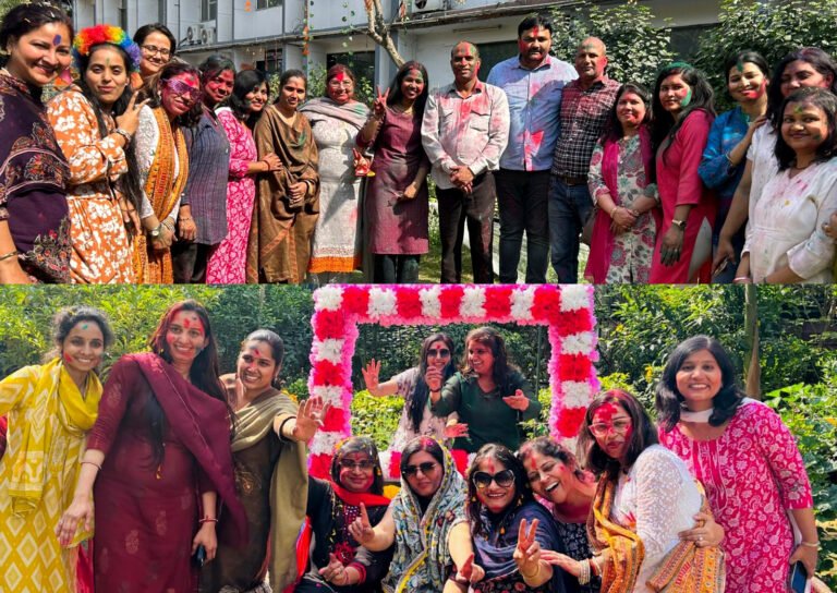 “डीएवी शताब्दी महाविद्यालय में फूलों की होली के रंग, उत्साह और सौहार्द के संग”